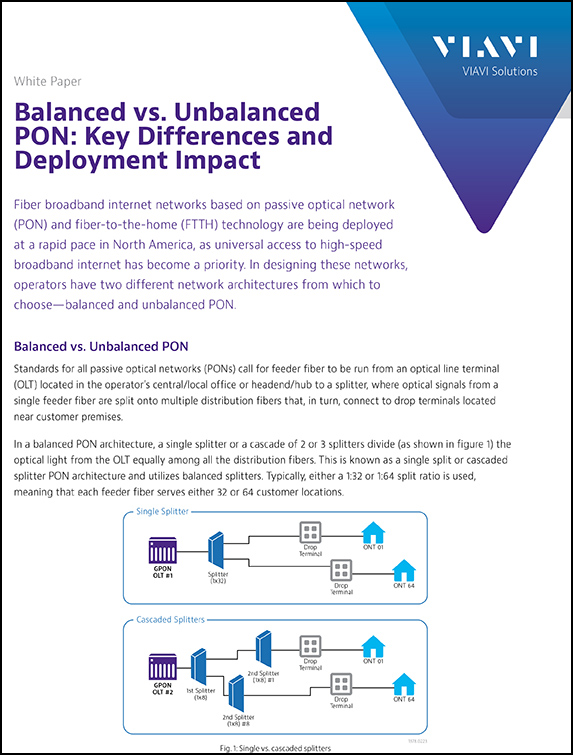 Balanced vs. Unbalanced PON Key Differences and Deployment Impact